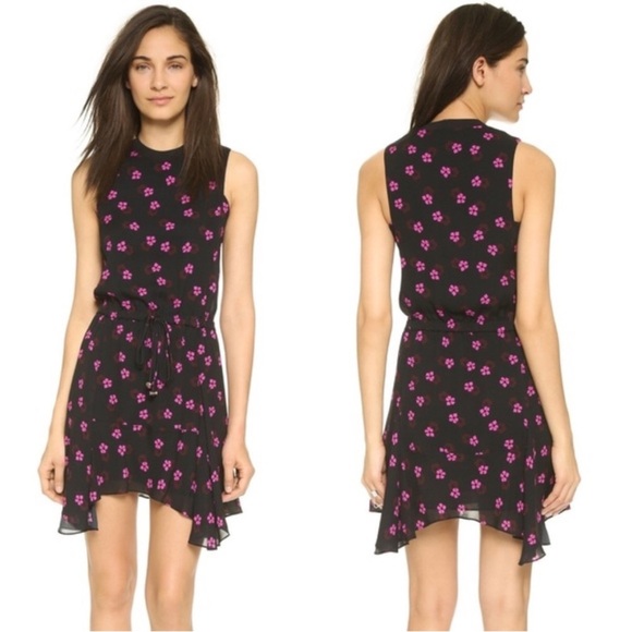 A.L.C. Liza silk floral mini dress size 6 - Picture 1 of 10